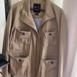 Men’s Armani Exchange 2016 trench coat style short coat.